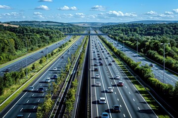 car driving on the highway professional photography