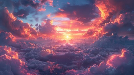 Sunset Above the Clouds