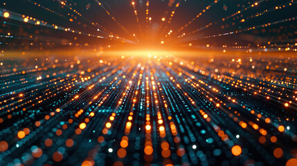 Obraz premium Abstract Fractal Energy: A mesmerizing blend of blue hues and dynamic patterns, resembling the energetic flow of water and electricity in a seamless, glowing design 