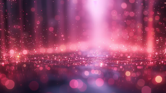Abstract Blurred pink tone lights background.
