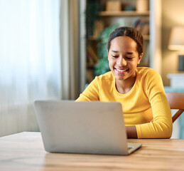 child laptop computer technology home girl education homework teenage learning kid internet...