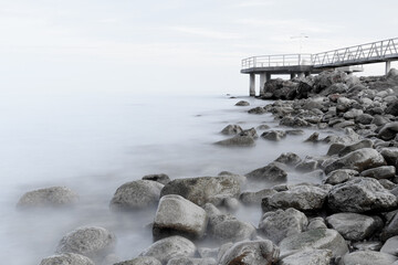 PASARELA DE XILXES. CASTELLÓN. COMUNIDAD VALENCIANA. ESPAÑA. EUROPA
