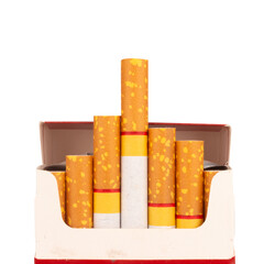Cigarette pack isolated on white background