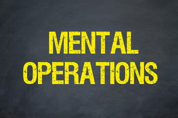 mental operations	