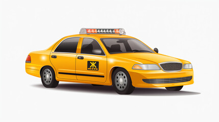 Fototapeta premium yellow taxi cab