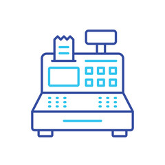 Cashier Machine vector icon
