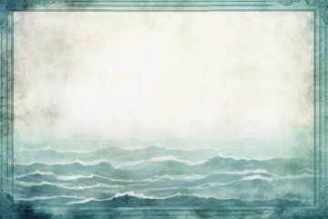 Fototapeta premium Vintage frame of ocean backgrounds texture nature.