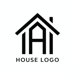 House logo vector art illustration 