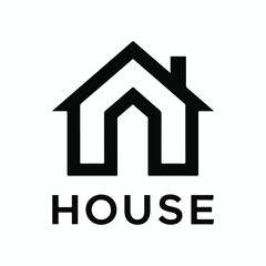 House logo vector art illustration 