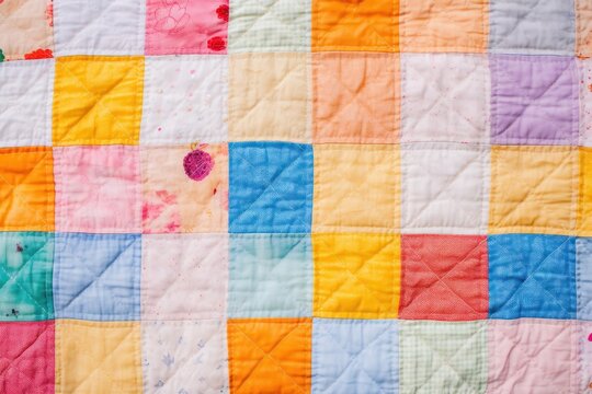Squares baby quilt pattern patchwork person human.