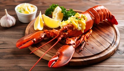 grilled shrimp with lemon and salad