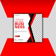 Suitable for social media post, instagram story and web ads. Vector illustration with Space to add pictures.