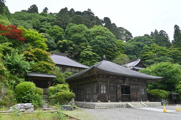 栃木県,日本,寺,雲厳寺,古い家屋,赤い橋,新緑の寺,日本の木造建築,木造建築,