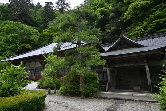 栃木県,日本,寺,雲厳寺,古い家屋,赤い橋,新緑の寺,日本の木造建築,木造建築,