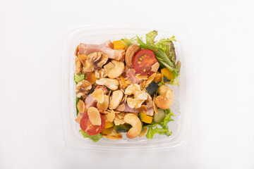 豆とカボチャのナッツサラダ