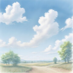 Obraz premium blue sky in summer