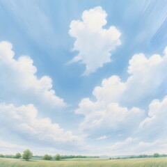 blue sky in summer