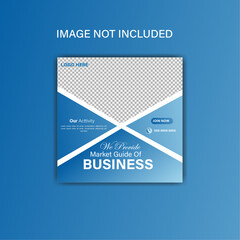 Suitable for social media post, instagram story and web ads. Vector illustration with Space to add pictures.