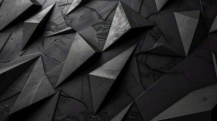 Black Geometric Abstract Background