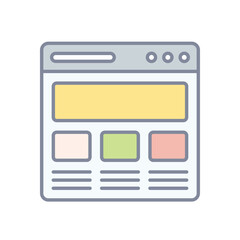 Wireframe vector icon