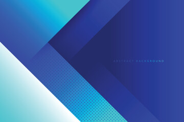 Abstract light and dark blue color gradient background. Modern minimalistic vector and geometric design template.