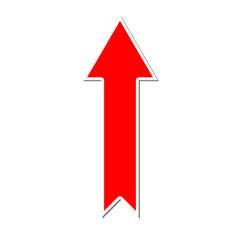 red arrow icon on transparent background. Vector illustration., png formate