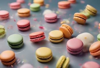 Obraz premium Collection of Various Colorful of Macarons