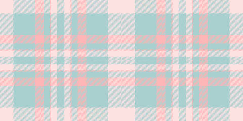 Greeting background textile seamless, folded pattern tartan fabric. Fur check plaid vector texture in light and misty rose colors.
