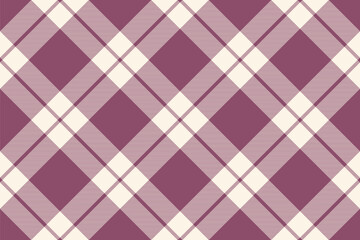 Tartan plaid background, diagonal check seamless pattern. Vector fabric texture for textile print, wrapping paper, gift card, wallpaper.