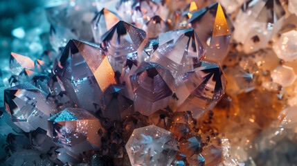 Crystals Amethyst Background Illustration Wallpaper