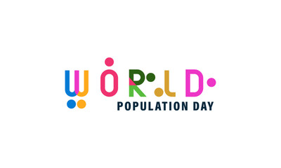 WORLD POPULATION DAY TYPOGRAPHY DESIGN