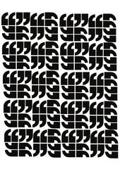 seamless Quoted pattern with black and white arrows