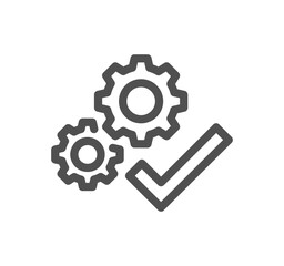 Inspection related icon outline and linear vector.