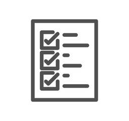 Fototapeta premium Inspection related icon outline and linear vector.