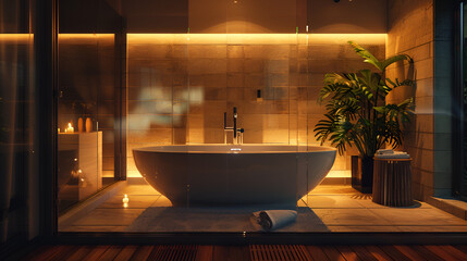 bath in bathroom
