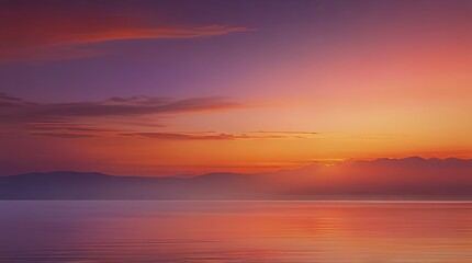 sunset over the ocean
