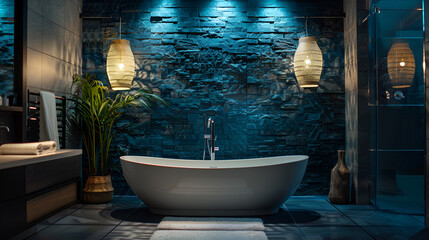 interior of bathroom