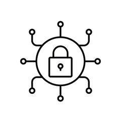 Cyber security vector icon