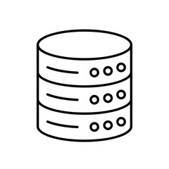 Database vector icon