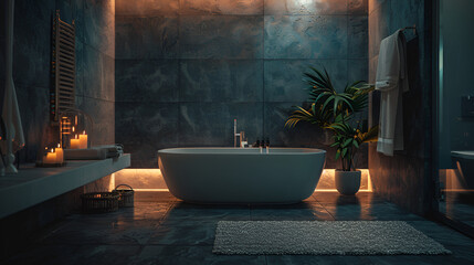 luxury bathroom interior