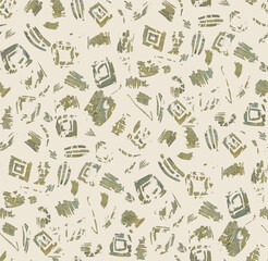 Abstract ink effect, geometrical form design. Seamless backdrop.