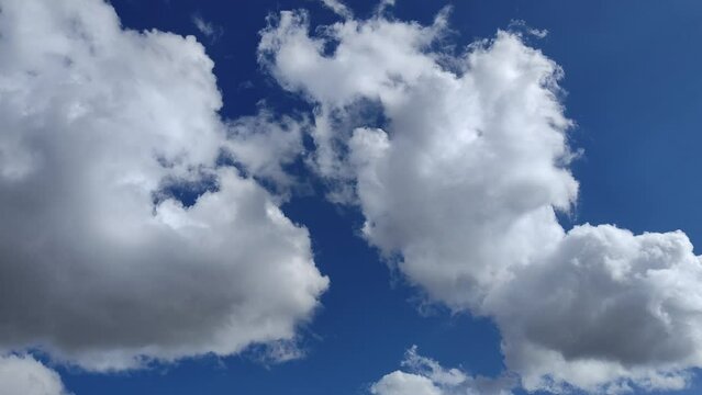 Little by little there are more clouds in the blue sky