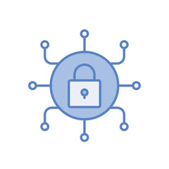 Fototapeta premium Cyber security vector icon