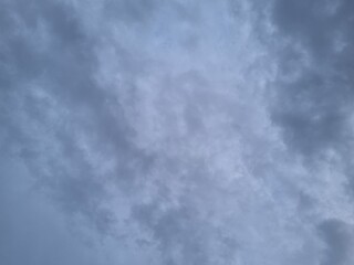 Beautiful White cloud on blue sky nature background