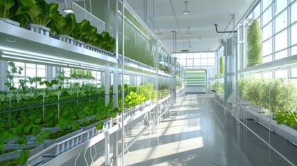 Blueprints of an innovative vertical farm with hydroponic systems and sustainable practices