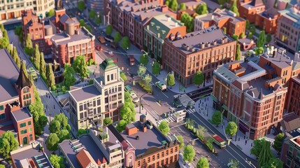 Aerial view of the big city