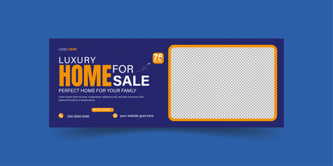  Real estate house property and social media Facebook cover photo banner design.
