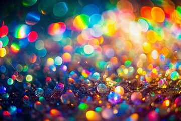 Naklejka premium abstract background with bokeh, generative ai