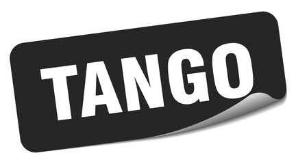 tango sticker. tango label