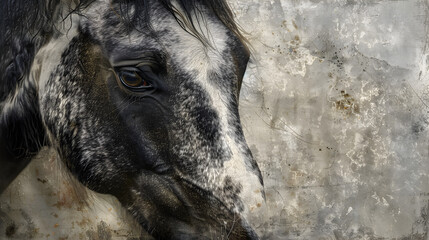 Fototapeta premium Majestic Horse: Strength and Gentleness in Every Gaze